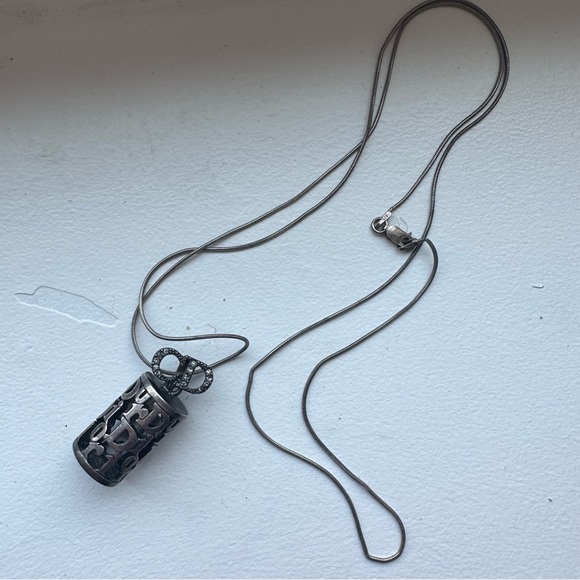 Dior Vintage Cutout Pendant and Snake Chain - Picture 4 of 8